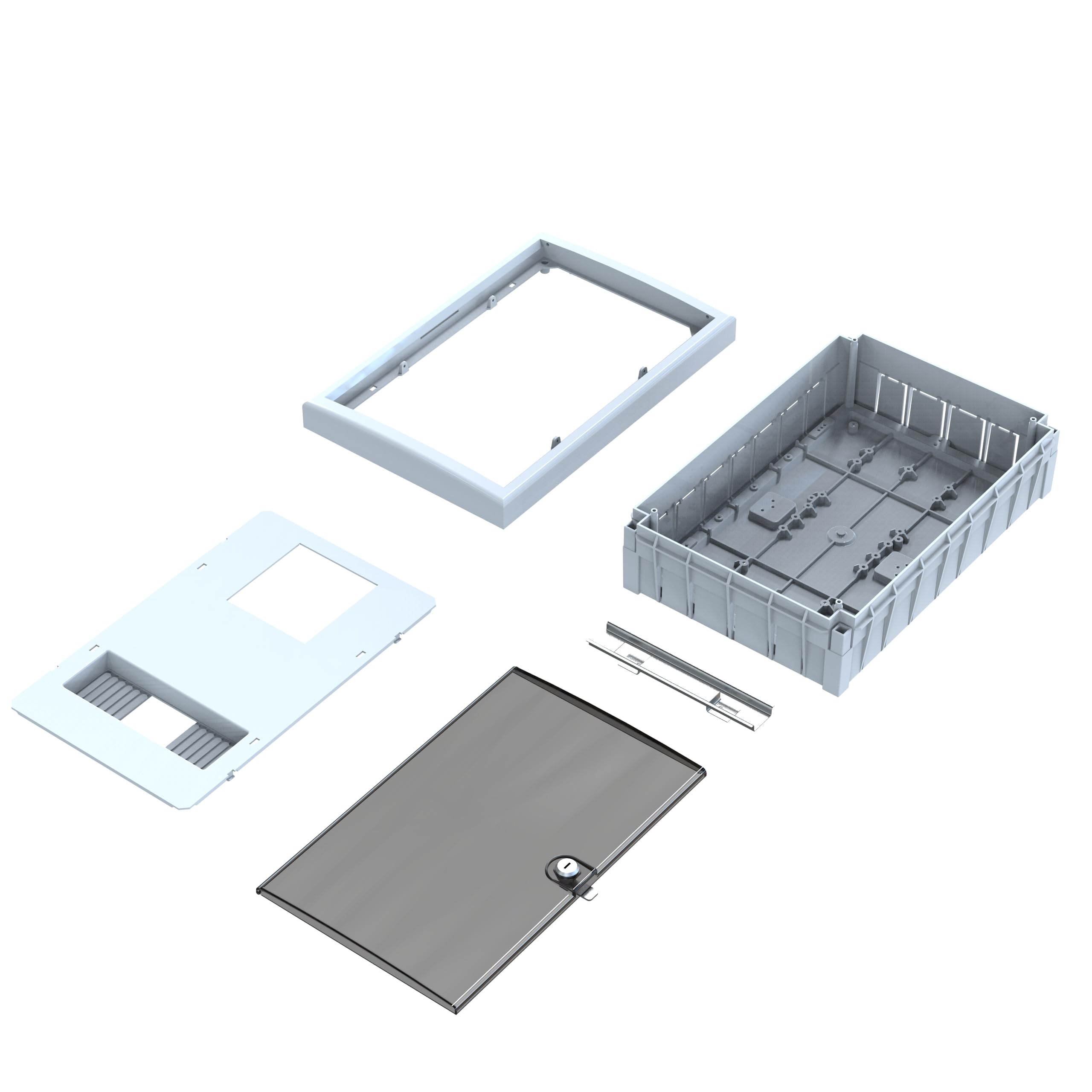 Sayaç Kutusu 9 Sigortalı Monofaze/Trifaze Sıva Altı Sayaç Kutusu IP40 25 x 37.5 x 12.6 cm POLİ 101