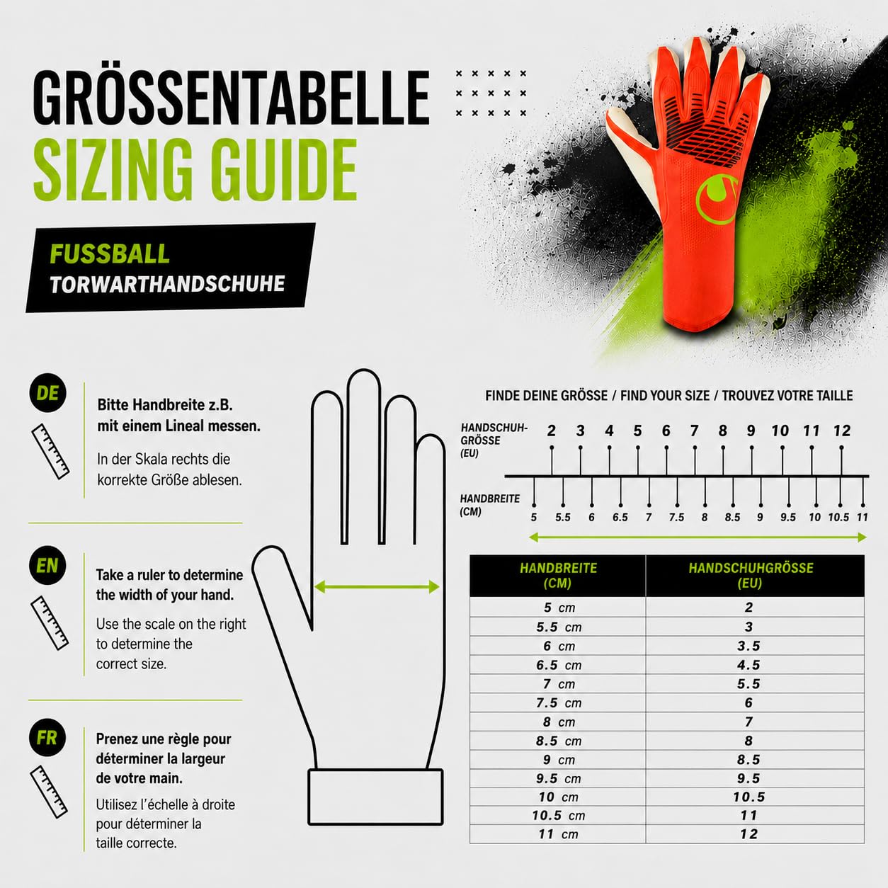 uhlsport FM Zne Ultragrip Hybd - Guanti da Portiere di Calcio Men's