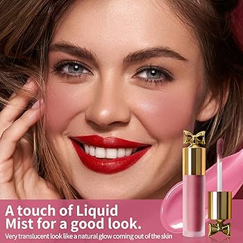 Amazon | 液体頬紅 通気性頬紅 マット液体頬紅 滑らかで自然な