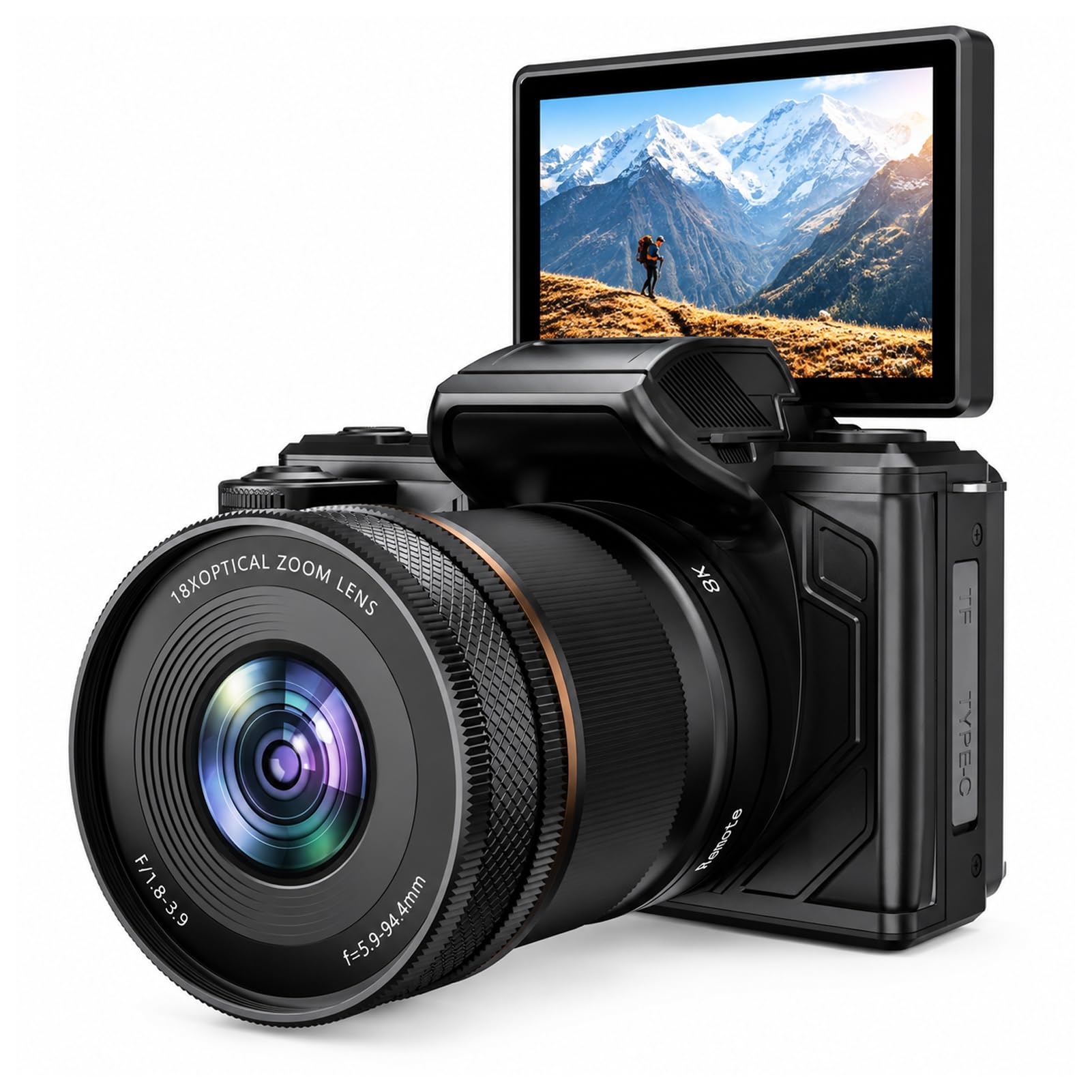 Appareil Photo Numérique 8K, Mise au Point Automatique WiFi 92