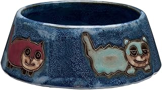 Animal World - Cats Standing Medium Blue Dish