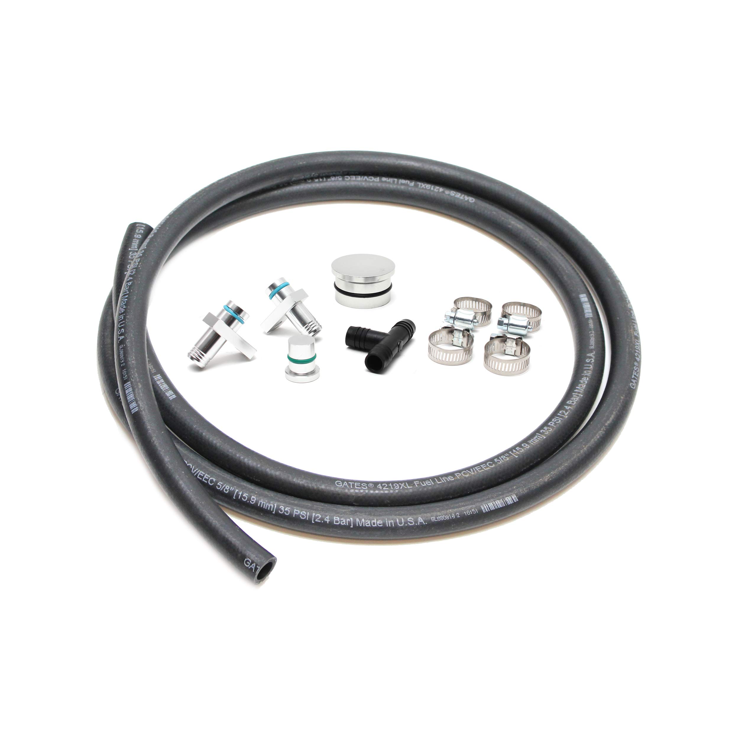 Buy PCV Reroute Kit W/Resonator Plug (Polished) For 04.510 GM 6.6 6.6L
