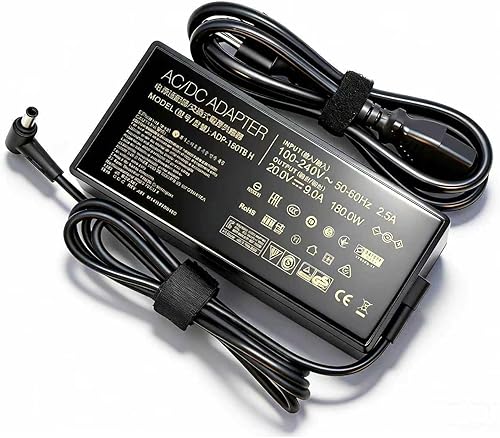Cargador para portátil de 180 W compatible con ADP-180TB H Asus ROG Zephyrus G14 G15 TUF F15 A15 A17 F17Strix 15 GA503 GX531GM FX505D FX505GT