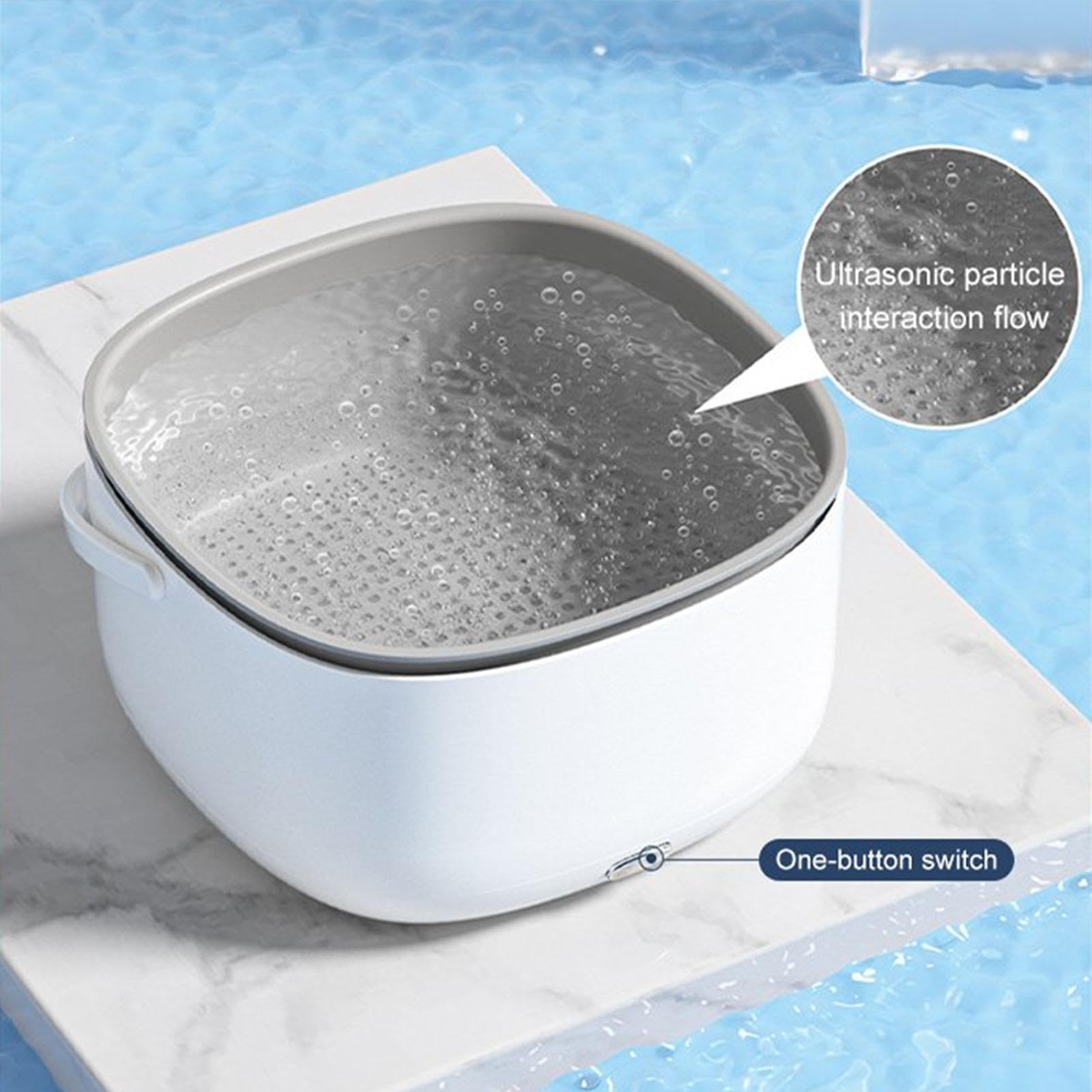 Purificatore di frutta – Cestello per il lavaggio da 25,4 cm, detergente a doppio strato, gadget da cucina senza fili | Stoviglie professionali per la pulizia delle verdure Plus & Efficient Produce