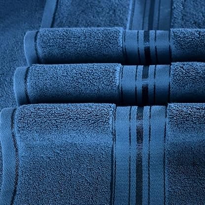 Badetuch 70 x 150 dicke und große Baumwollbadetuch super saugfähig und weich für Badezimmer 3 Handtuch-Set (Farbe: E, Größe: 3 Handtuchset) (B 3 Handtuchset) – Bild 5