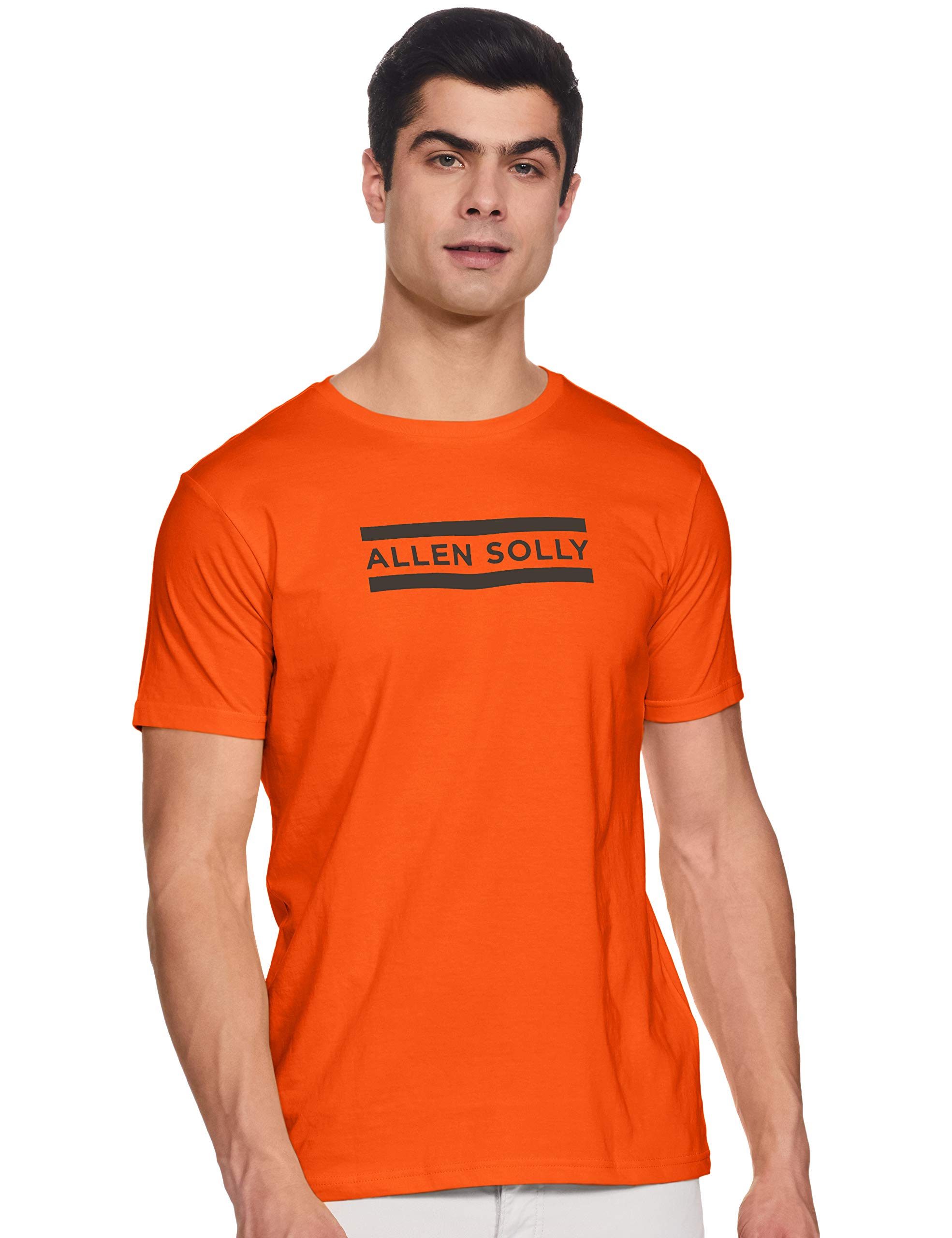 Allen SollyMen's 100% Cotton Regular Fit T-Shirt