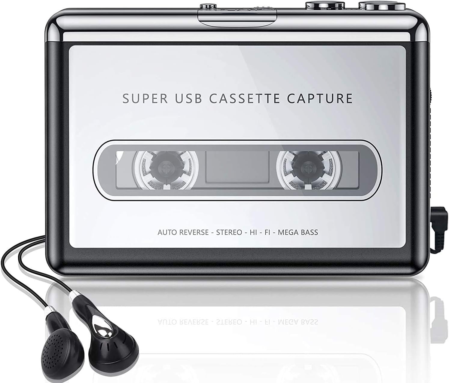 Tobo Cassette Player,Cassette Tape to MP3 Converter, Via USB Portable Cassette Tape Converter Captures MP3 Audio Music,with Headphones,Convert Walkman Tape Cassette Compatible with Mac PC Laptop (02)