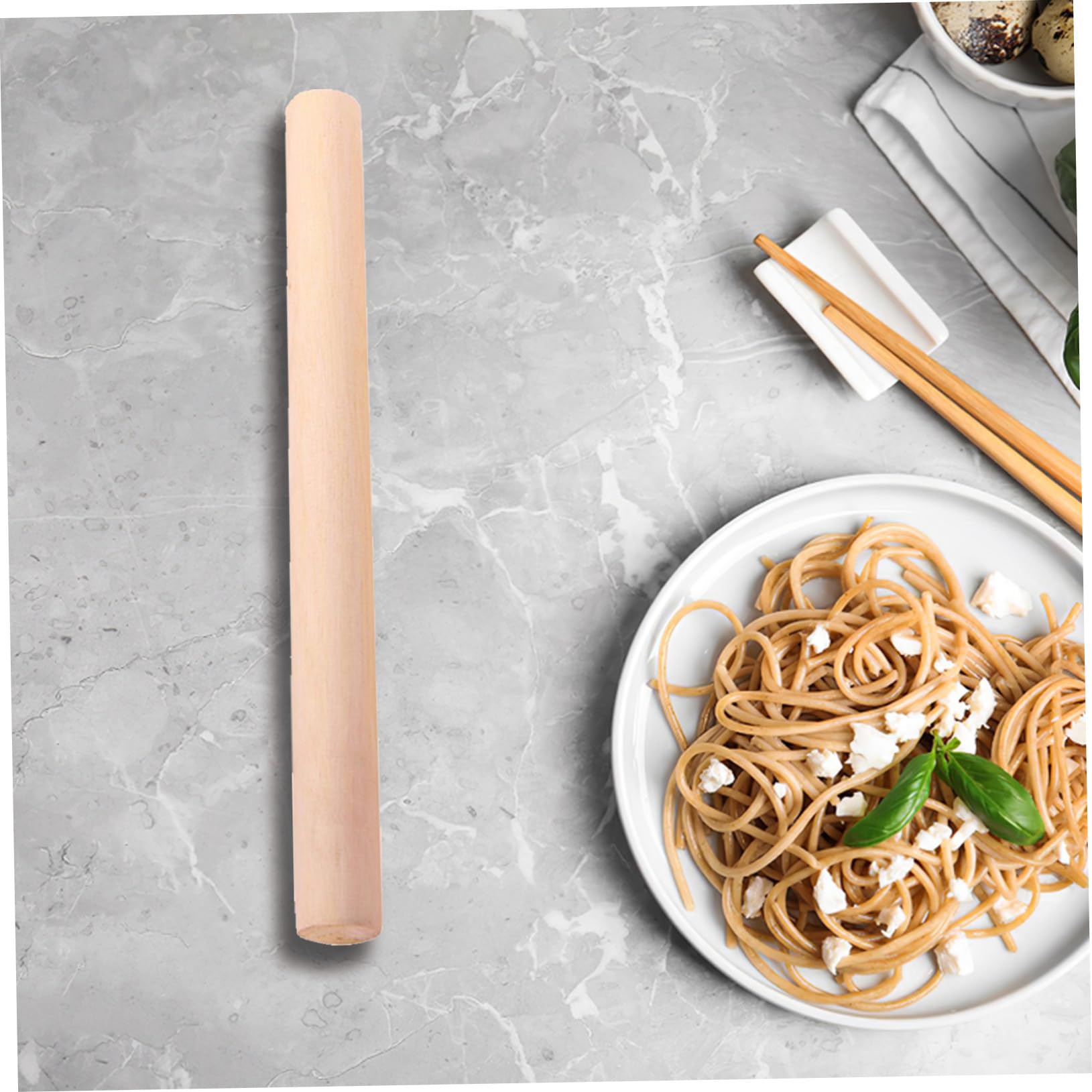 OUNONA Mattarello in Legno senza Sbavature Superficie Liscia Set 10 per Preparare Pasta e Dolci