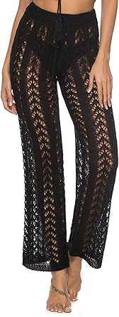 Crochet swimsuit cover up pants Clearance