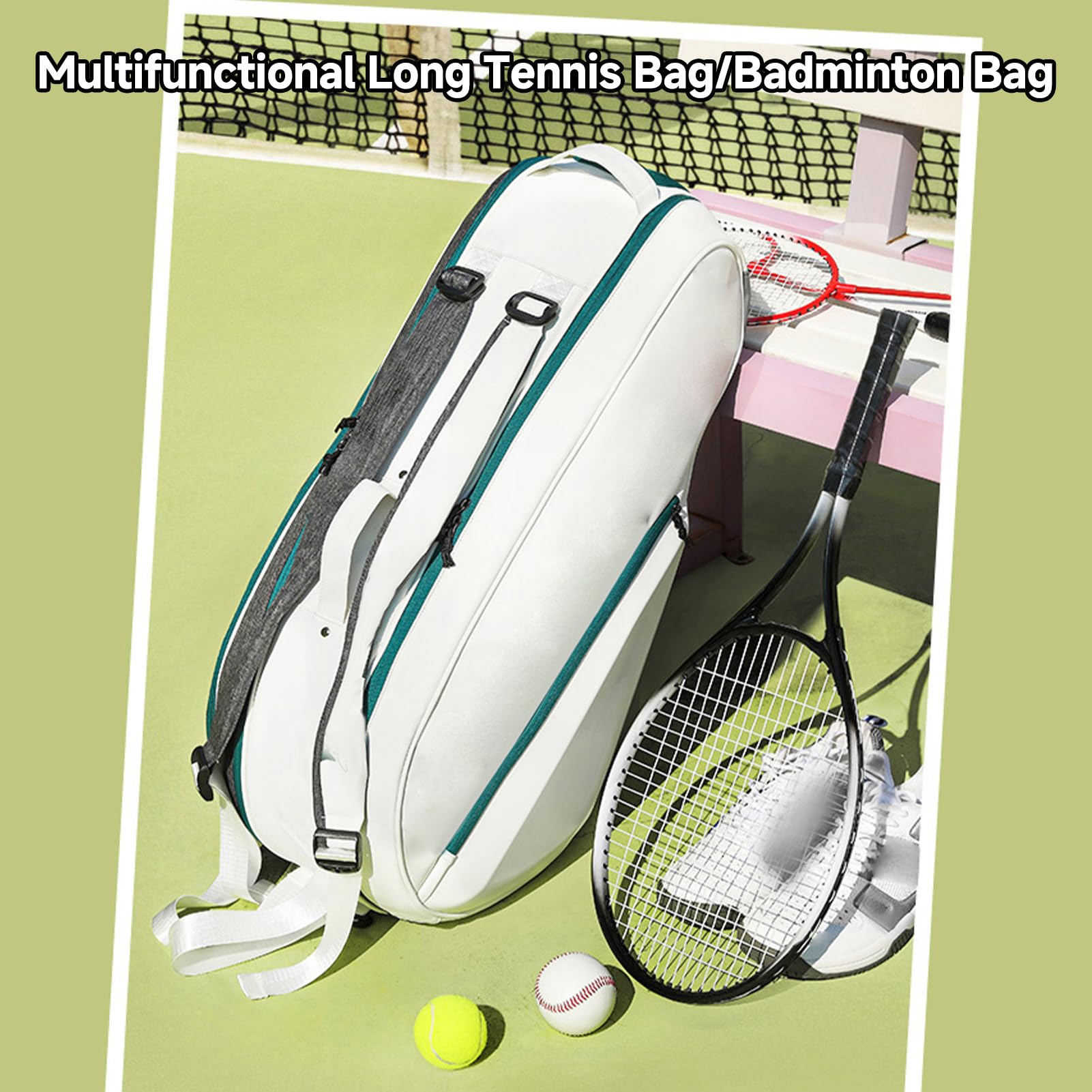 Matybobe Borsa da Tennis 6 Racchette Grande Capacità Multistrato Zaino con