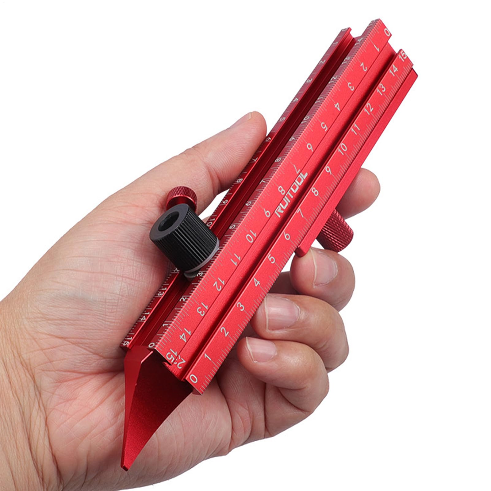 Règle de Mesure de Précision à 4 Côtés en Alliage Durable pour Menuiserie - 8