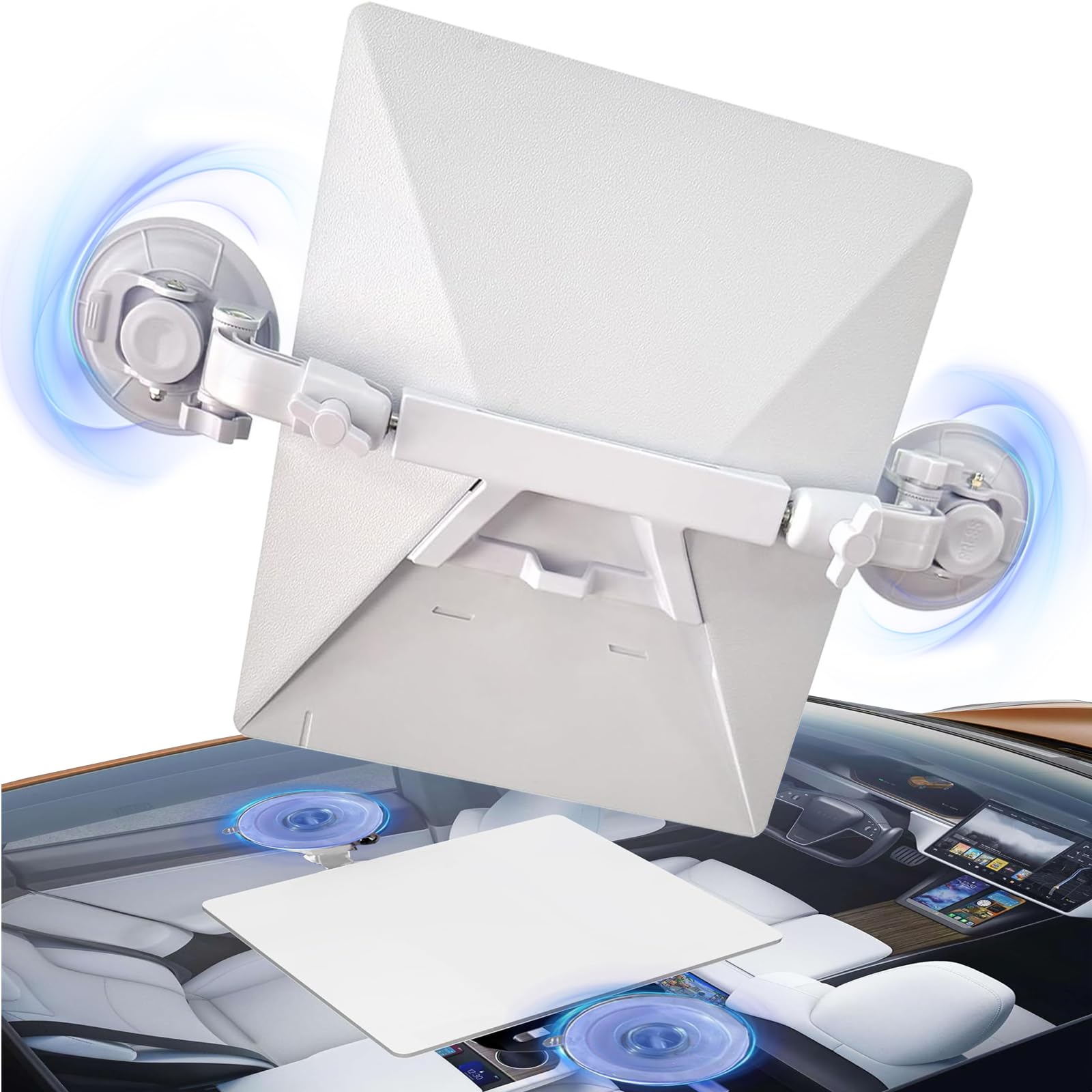 Starlink Mini Car Suction Cup Mount，Multi-Angle Adjustment- Portable & Secure Antenna Mount for Travel, Camping, RV - Quick-Install Starlink Mini Chuck Brackets for Reliable Signal Anywhere