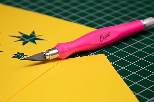 Miniatura 10 de Excel Blades Fit Grip - Cuchillo para manualidades con hoja en ángulo de acero al carbono ultra afilada #11 - Cuchillo de precisión con agarre de