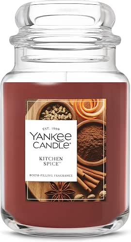 Yankee Candle Kitchen Spice, Scented Candle, 22oz Large Jar with
