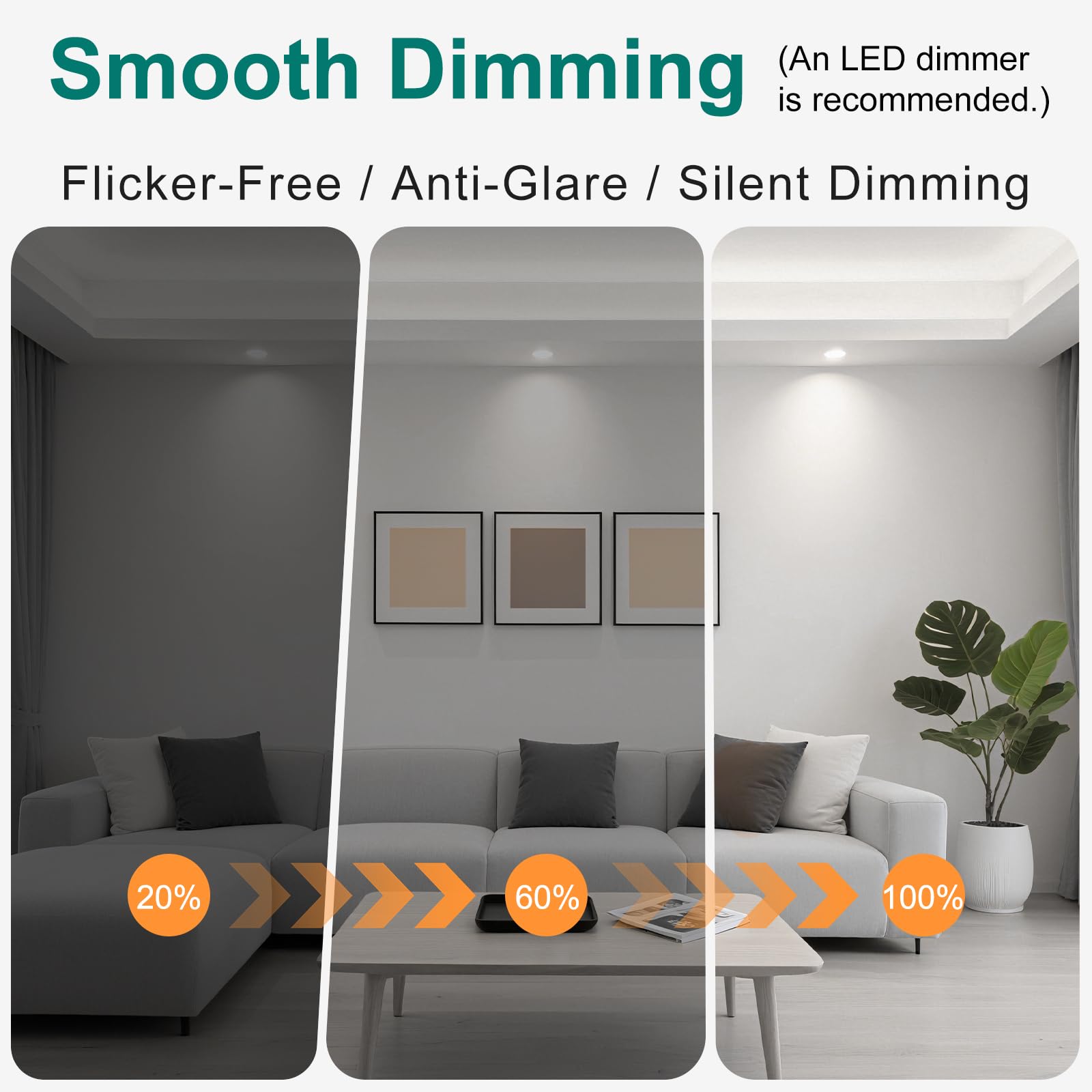 DiCUNO Lampadina LED GU5.3 Dimmerabile, 5W=50W, 6000K, 500lm, 10 Pezzi