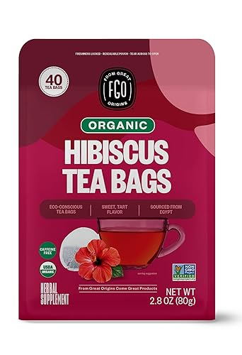 Vista 250 de FGO Té de menta orgánico, 100 unidades, bolsitas de té ecológicas, sin cafeína, el embalaje puede variar (paquete de 1)