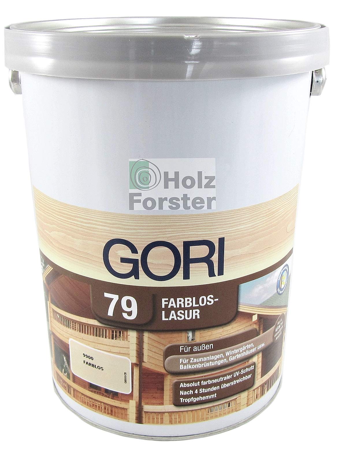GORI Dyrup 79 Holzlasur Farblos 9900 mit UV-Schutz, 5,00 Liter