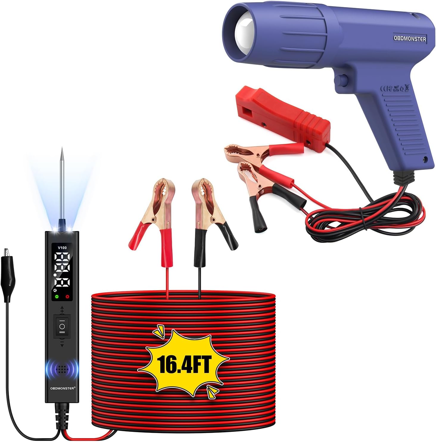 Pro Ignition Timing Light+Power Circuit Probe Tester