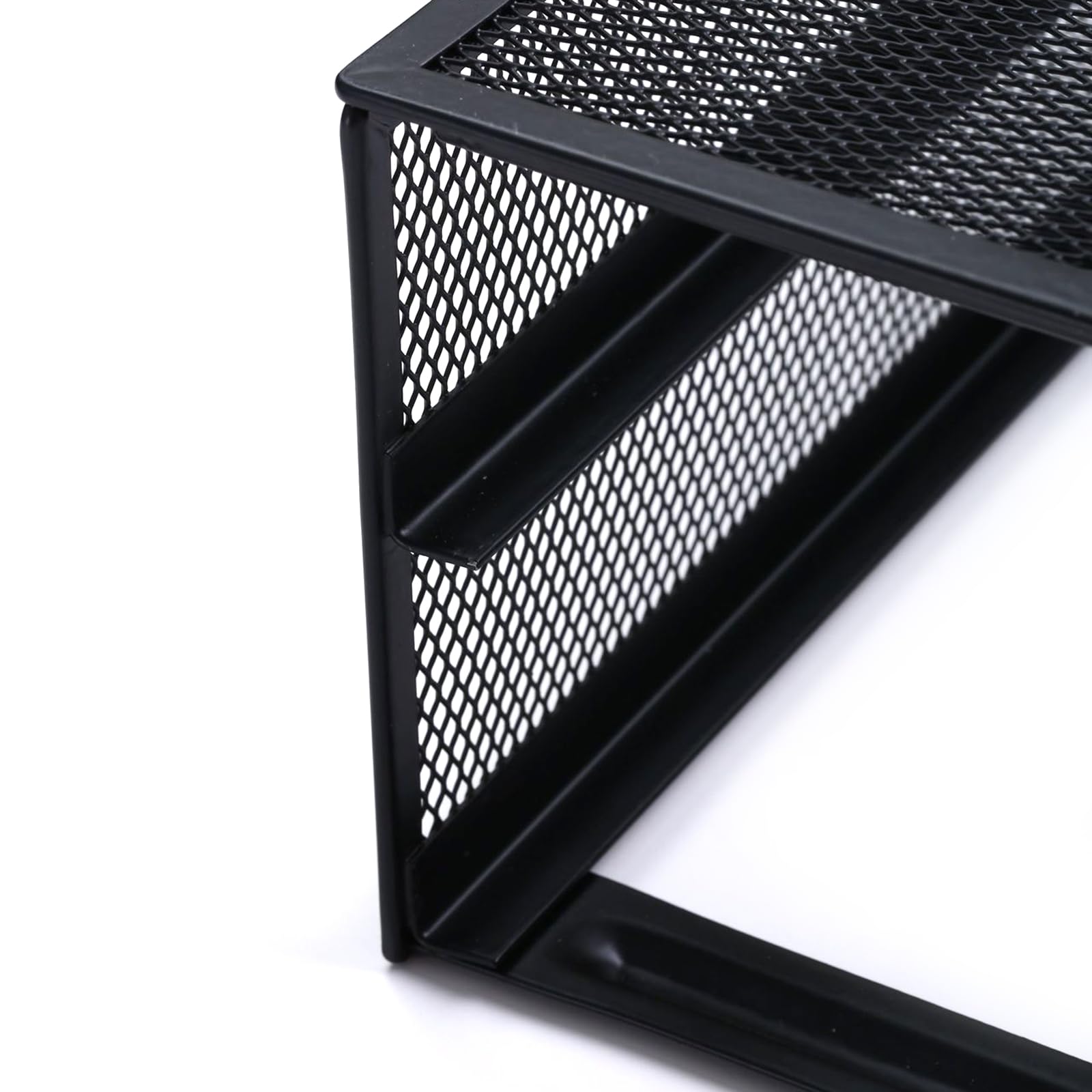 Supporto per monitor con 2 cassetti, pratico organizer da scrivania in rete metallica, supporta laptop, notebook, stampante, organizer, supporto per computer, organizzazione per scrivania
