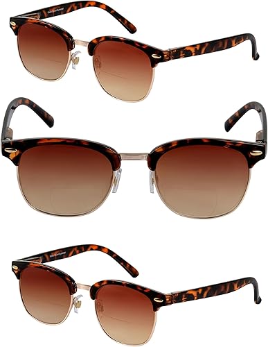 Miniatura 5 de Mass Vision 'The Executive' - 3 pares de lentes de sol de lectura bifocales clásicas sin montura