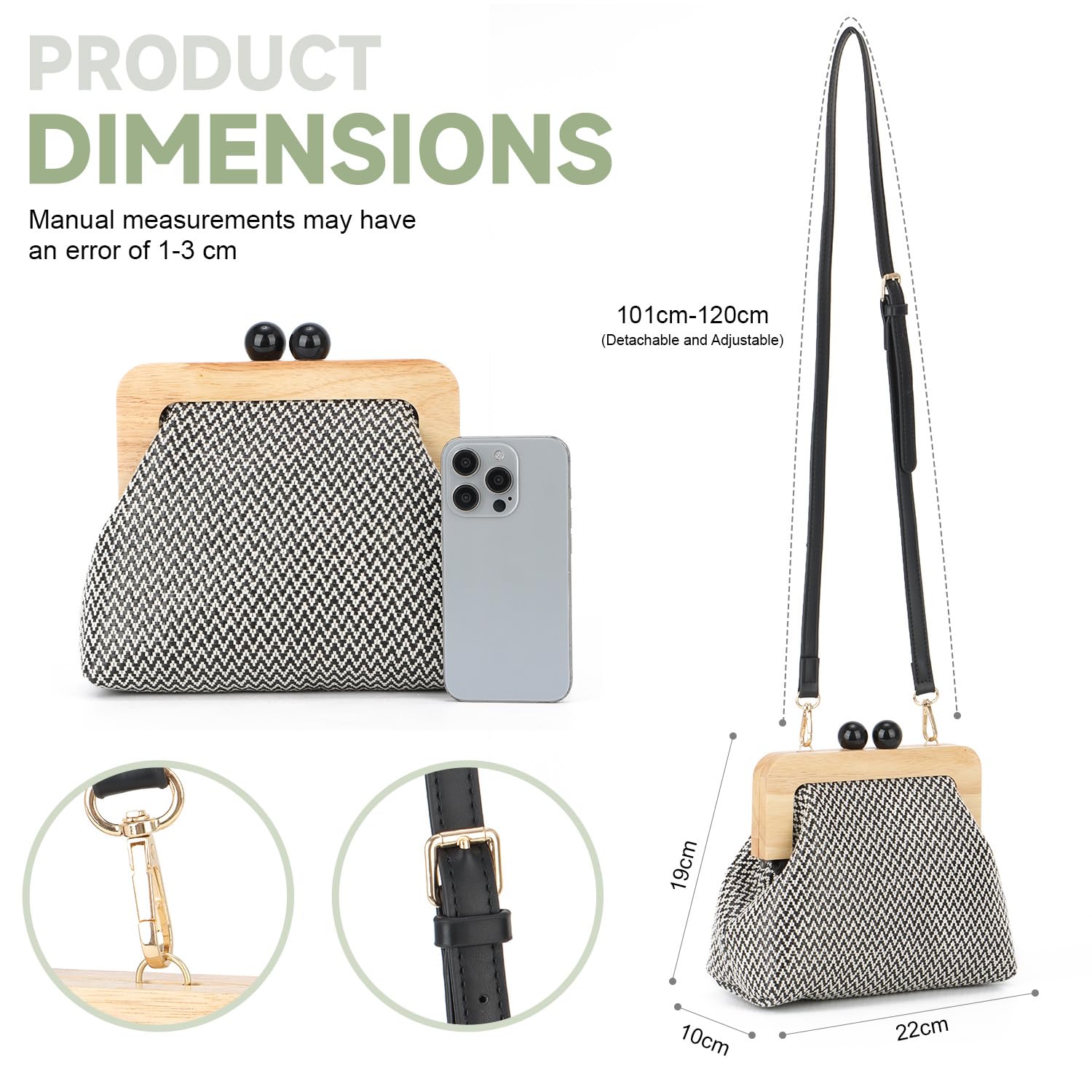 Carteras para mujer Bolso de paja de playa Bolsos bandolera para mujer Bolso de hombro para boda Bolso bandolera de hombro