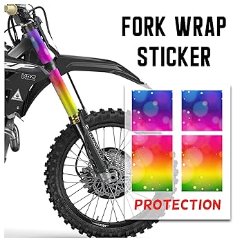 Amazon.com: MC MOTOPARTS Front Fork Tube Wrap Vinyl Graphics