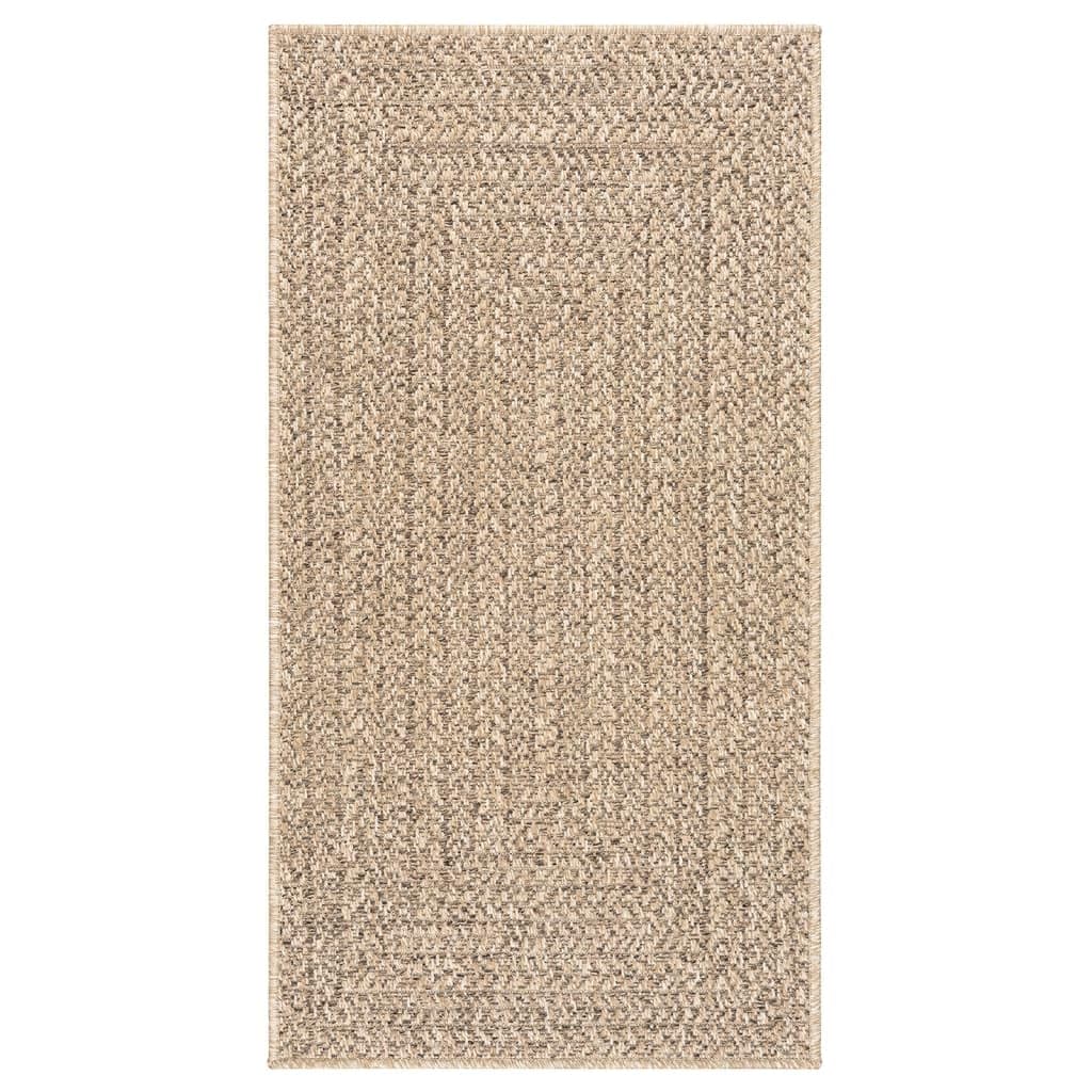 vidaXL Alfombra ZIZUR Apariencia de Yute Interior Exterior 100x200 cm, Alfombra de Exterior, Alfombra de Suelo, Alfombra de Yute, Alfombra de Puerta
