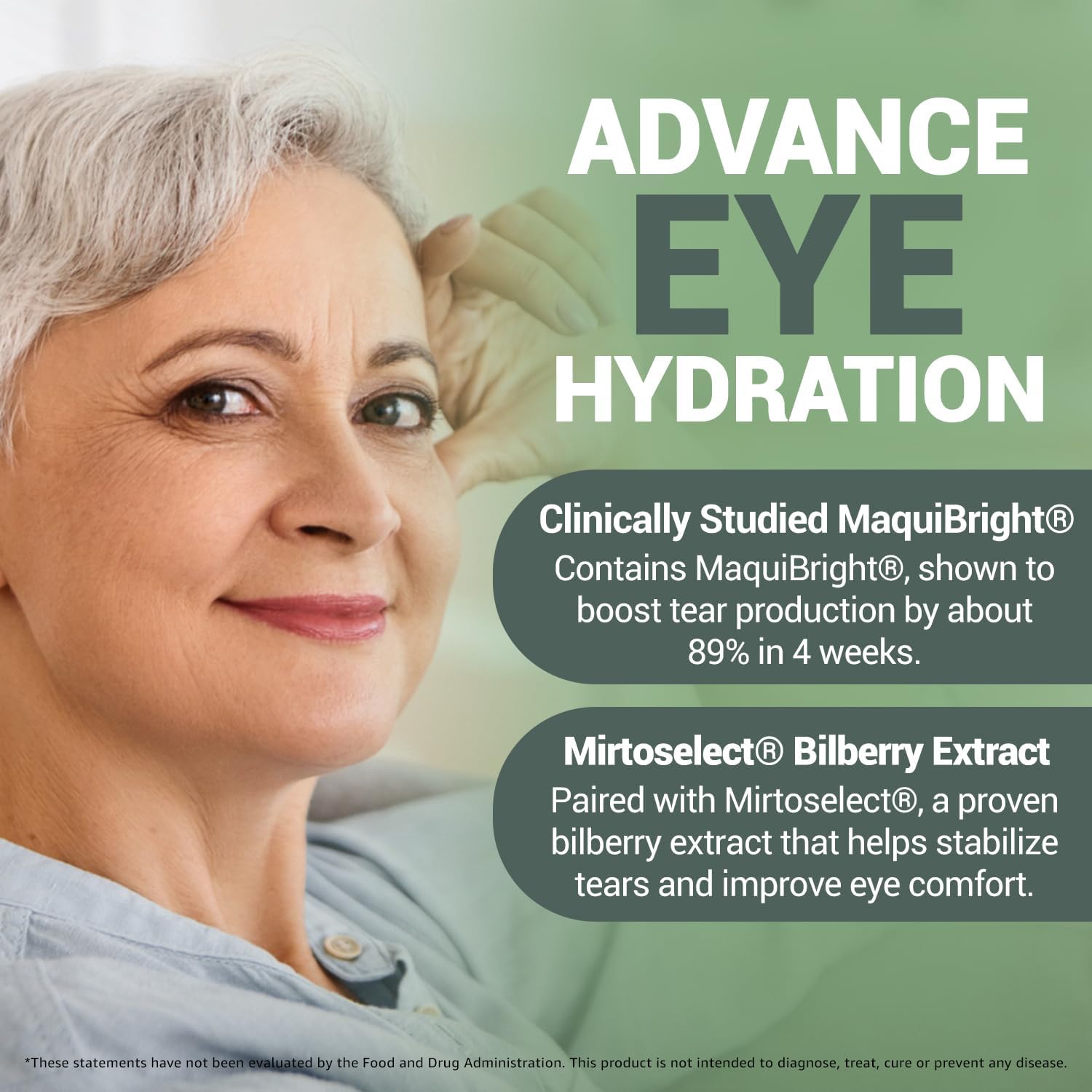 Dry Eye Relief Supplements for Adults with Pure Bilberry Extract Toptear Ultimate Eye Vitamins for Eyesight, Dryness Relief, Strain, Optical Nerve & Vision Care Support, Vegan Capsules (30 Days) PALS - Image 3