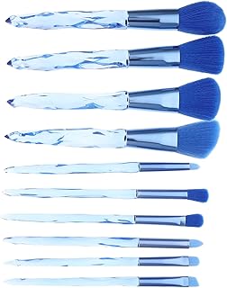 Abaodam 10pcs Face Makeup Brush Set with Crys...