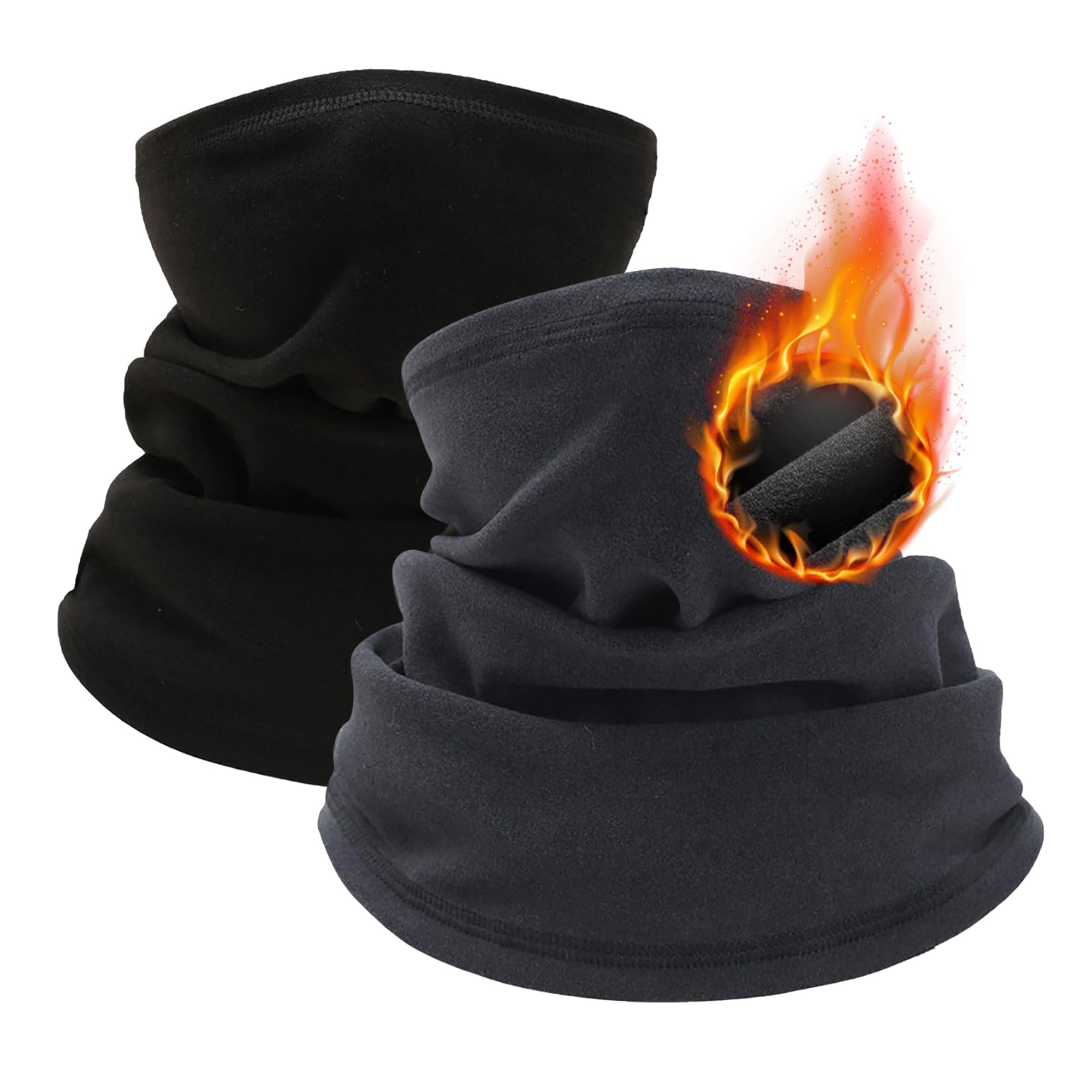 Polaina de cuello de forro polar para hombres y mujeres, resistente al viento, ciclismo, esquí