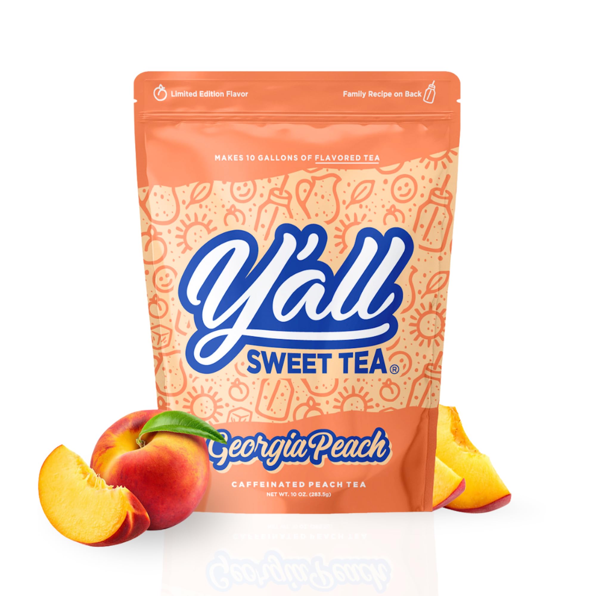 Amazon.com : Y'all Sweet Tea - Peach Flavored Iced Tea Bags One