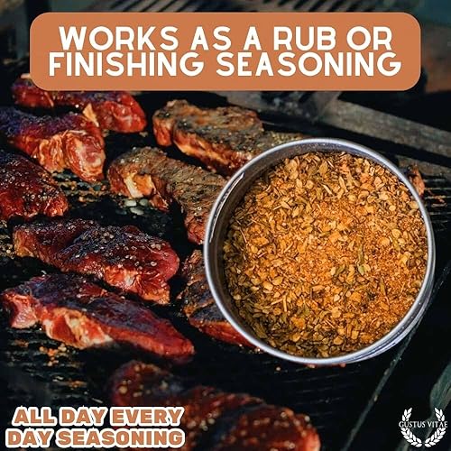 Miniatura 7 de Condimento para todo el día y todos los días, auténtica mezcla de especias gourmet artesanales, 1.9 onzas, lata magnética, lote pequeño, sin OMG