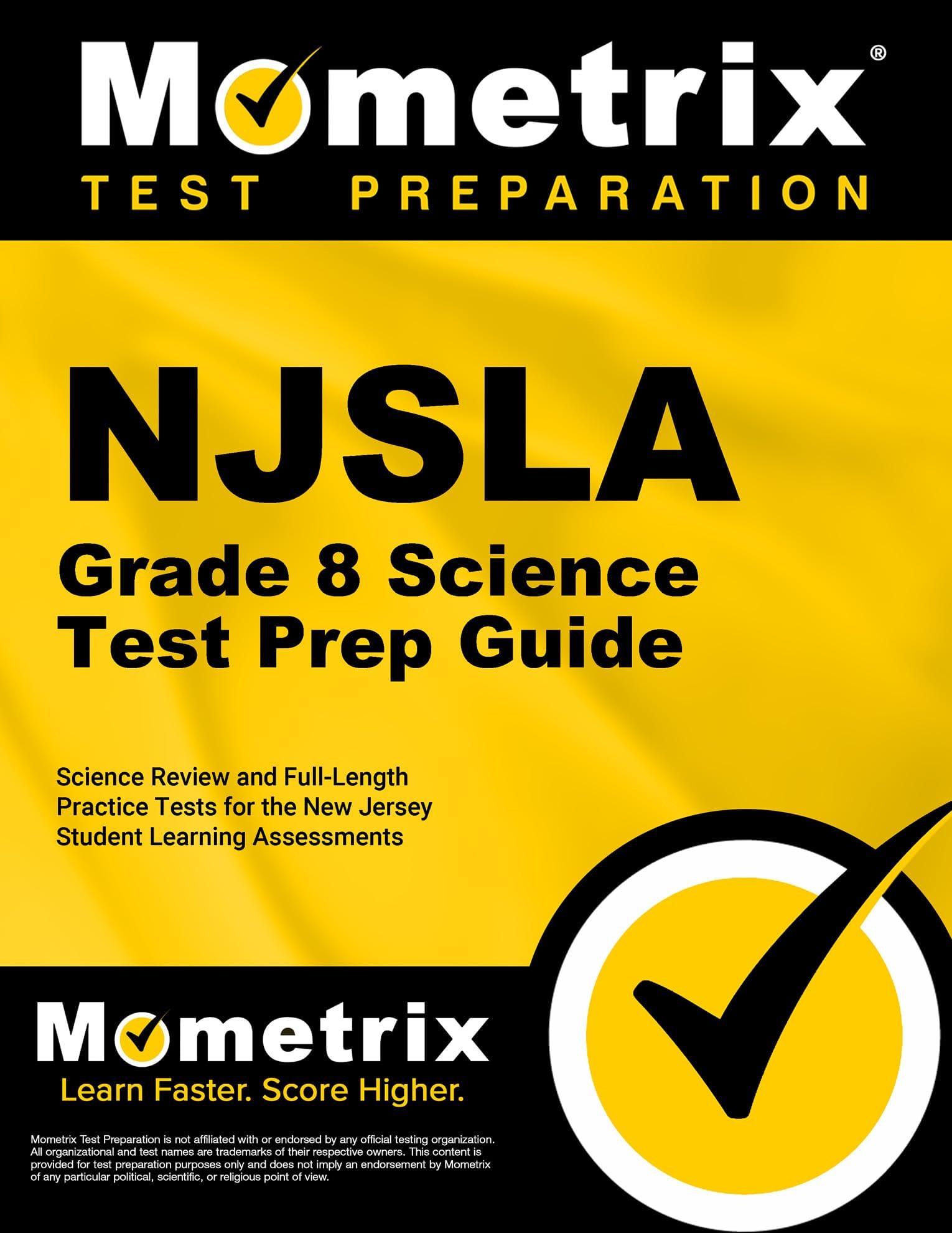 NJSLA Grade 8 Science Test Prep Guide: Science Review and Full-Length Practice Tests for the New Jersey Student Learning Assessments