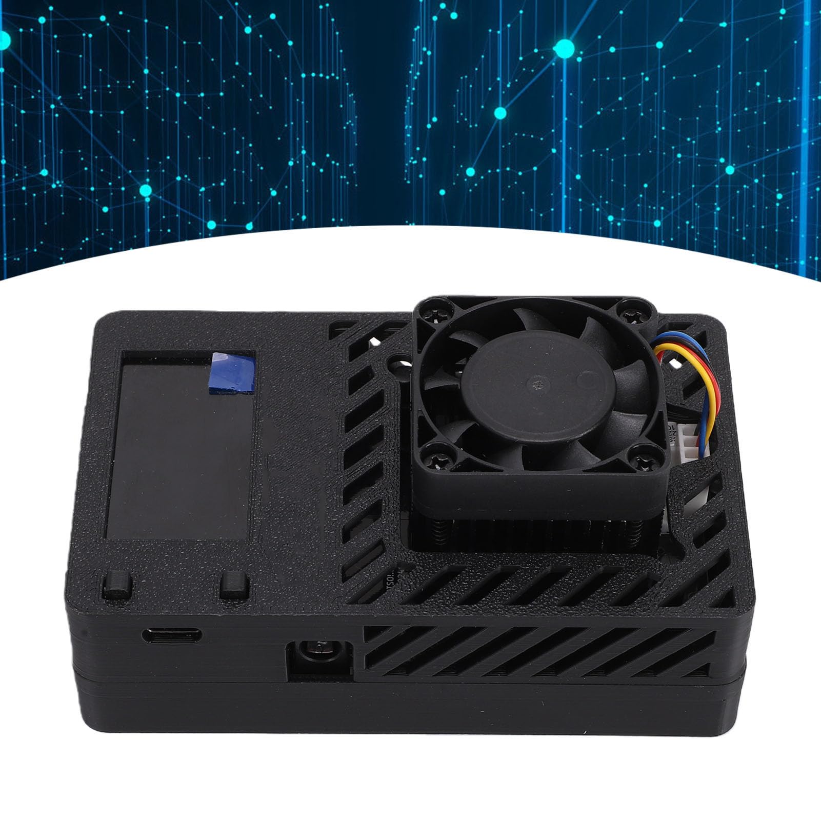 Maszyna do Wydobywania Bitcoinów Koparka Wi-Fi 500 G/s z Wyświetlaczem 1,26 Cala, Port USB C o Niskim Poborze Mocy 13 W/TH, Cichy Wentylator Chłodzący, Koparka Kryptowalut Typu (wtyczka UE)