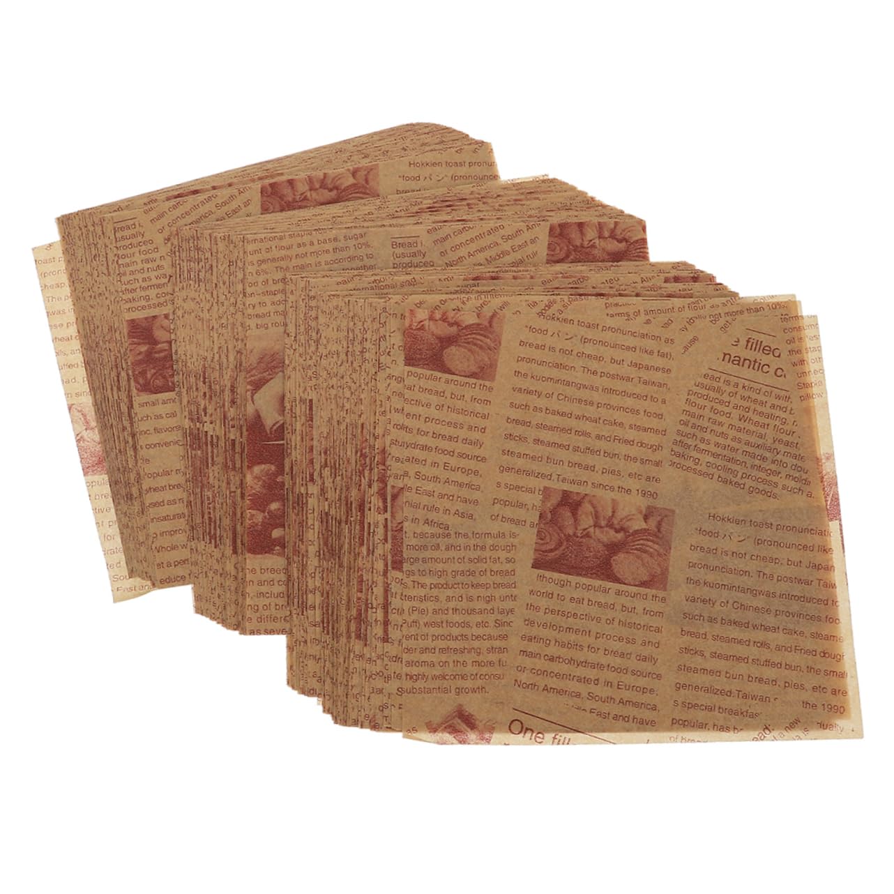 200pezzi Pergamena Per Cottura Carta Antiaderente Per Forno e Friggitrice Ad Aria Per Sandwich Dolci e Imballaggio Cibo