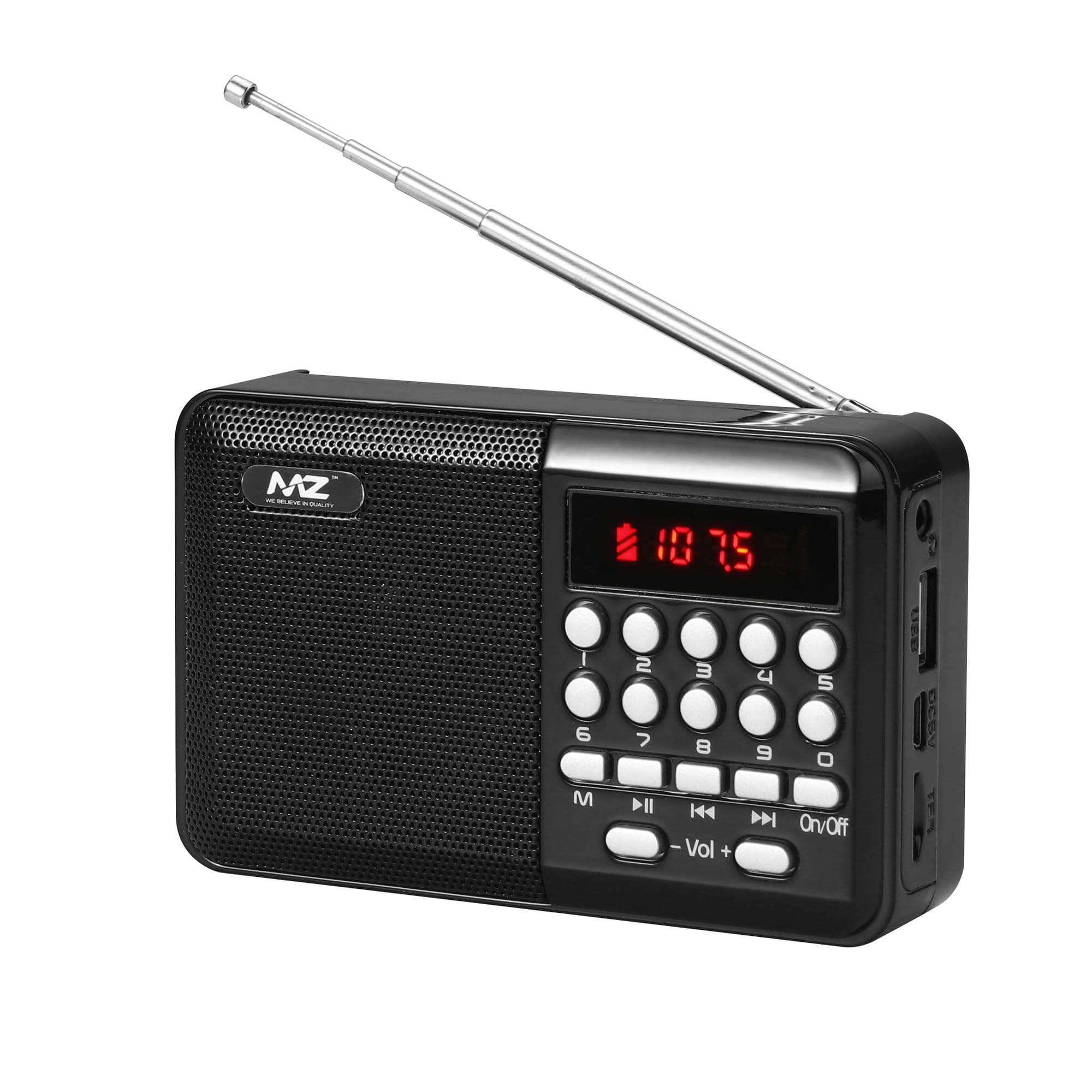 MZ M34VP (Portable Bluetooth Speaker) Dynamic Thunder Sound 5W Wireless FM Radio (Black) (B0CMX8MWX4) Amazon Price History, Amazon Price Tracker