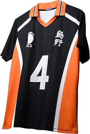 Unisex Anime Jersey T Shirts for Men and Women, Karasuno #4 Printed Anime Jersey Tee