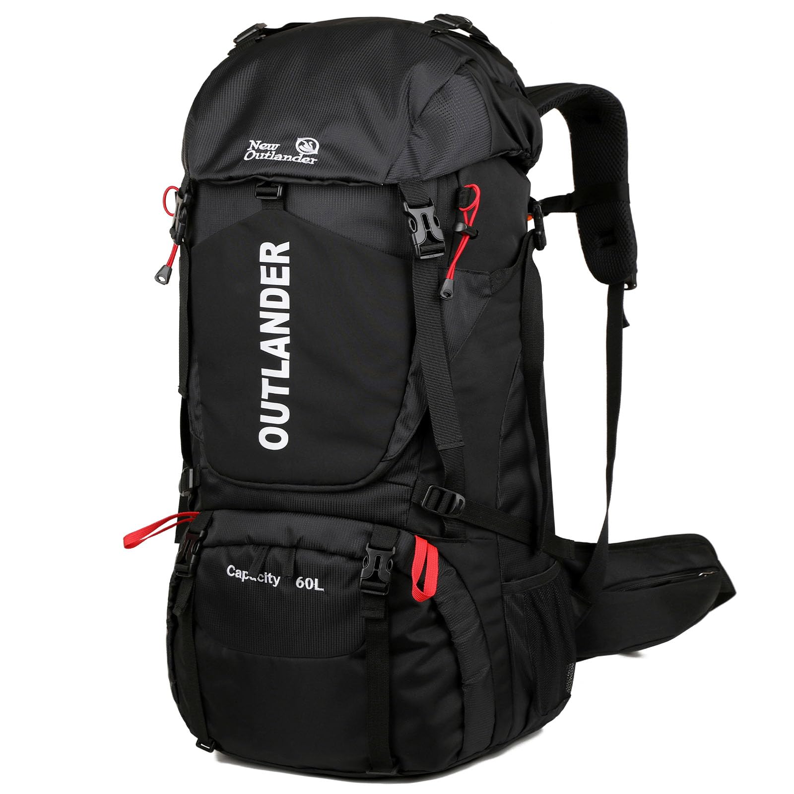 60 l Wanderrucksack mit Regenschutz, großer Reiserucksack, Bergsteiger-Rucksack für Männer und Frauen, Outdoor-Sportarten.