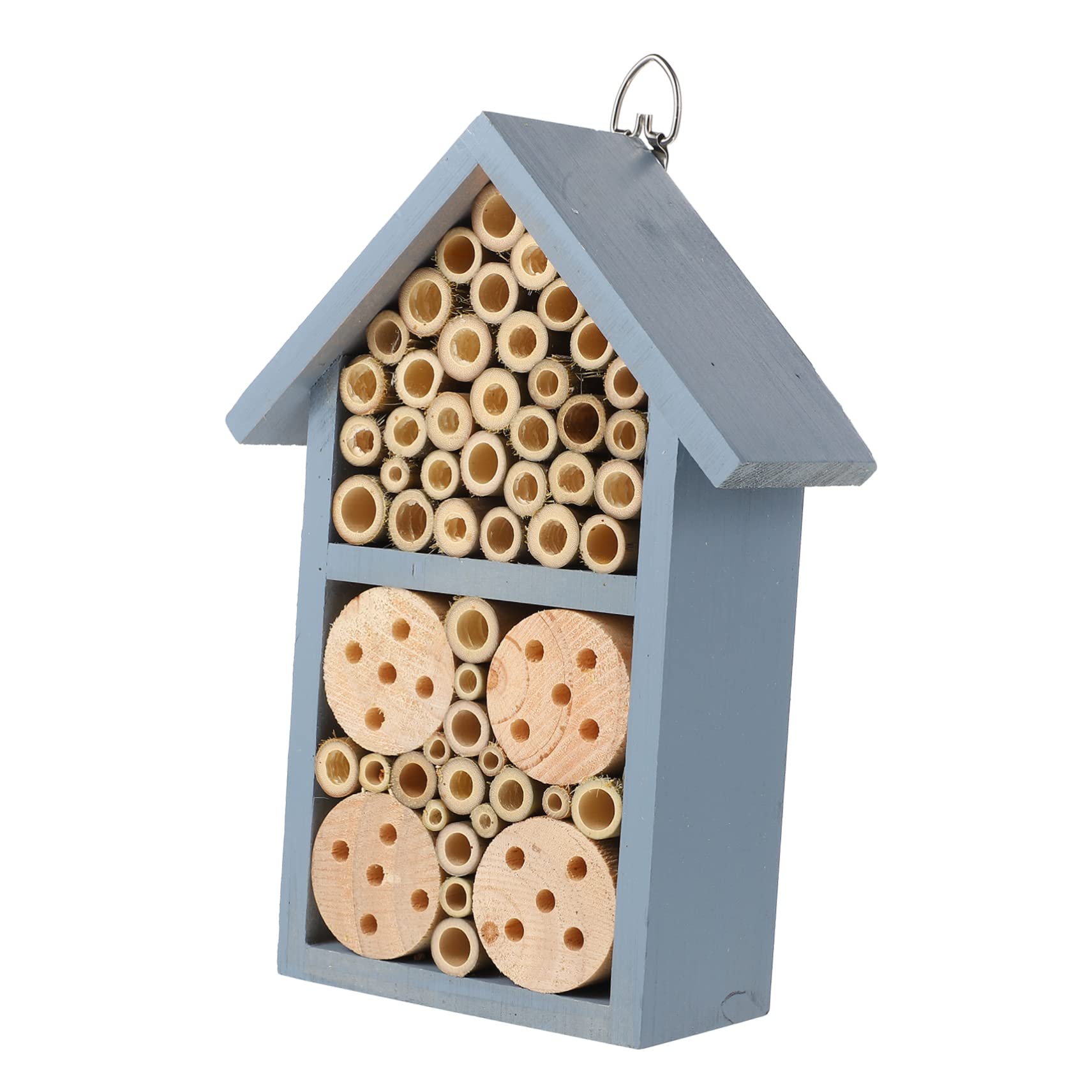 Bienenhaus Insektenhotel Für Garten Outdoor Mit Haken Zum Aufhängen Dekoratives Nisthaus Überwinterungsplatz