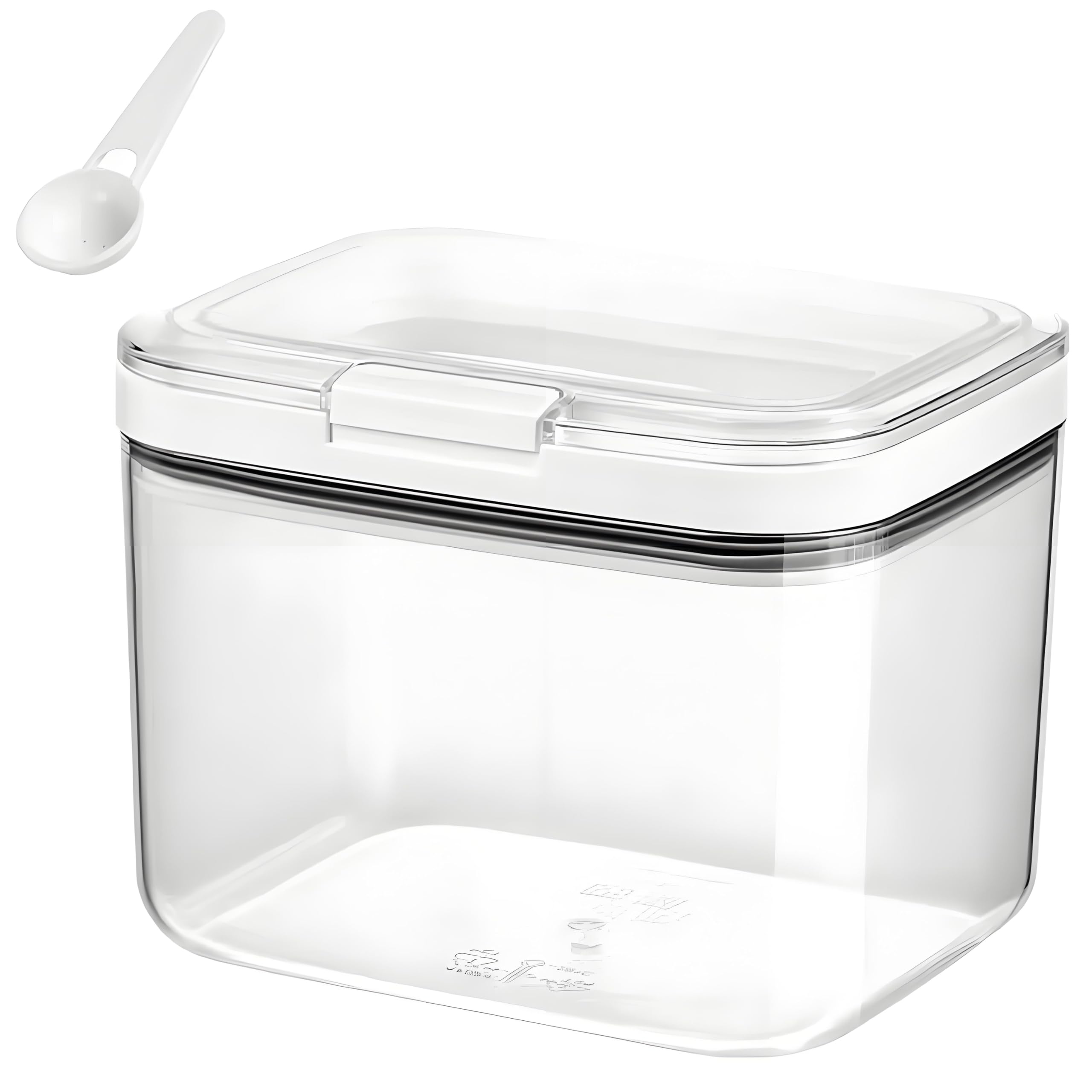 Muamax Clear 1200Ml Airtight Flour Storage Container,Coffee Bean With Lid And Scoop, Storage Box,Large Kitchen Storage Jars For Cereal, Rice,