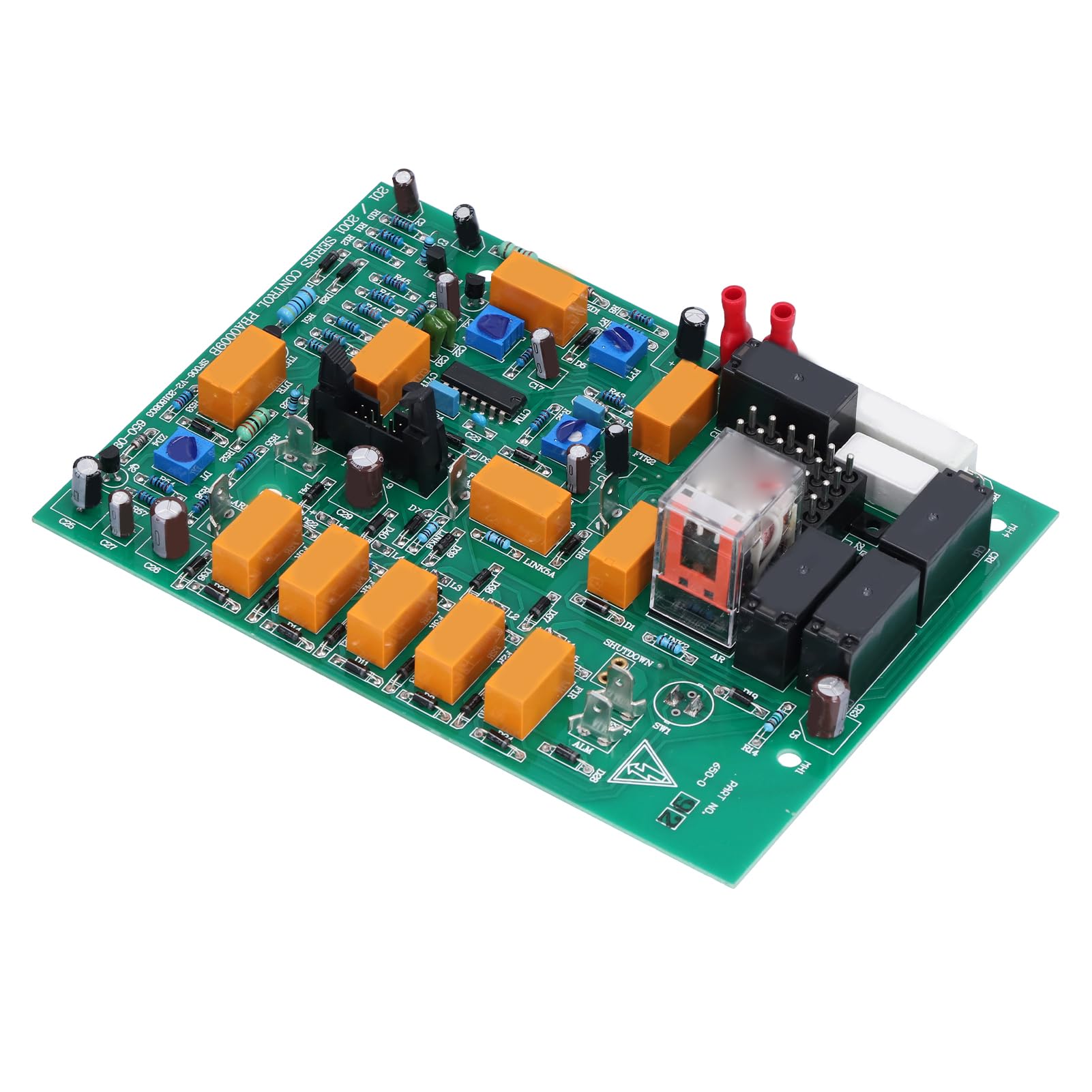 Hyuduo Płyta Sterująca Siłownika, moduł Interfejsu Silnika 24 V ze Wskaźnikami LED dla Generatora AVR 650092 Zamienna Płytka Drukowana i Bezproblemowa Instalacja