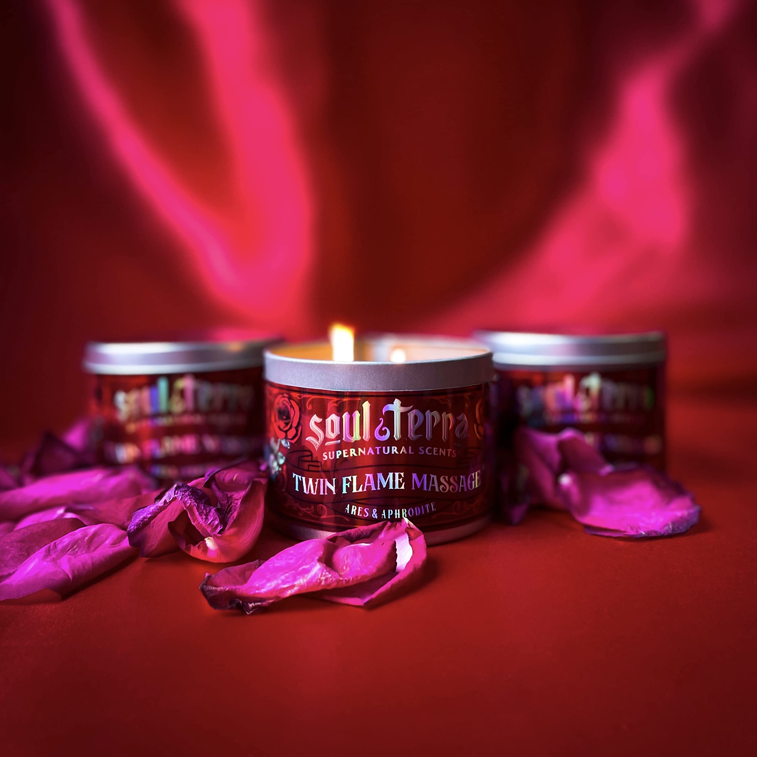 Soul-Terra Twin Flame Massage Candle