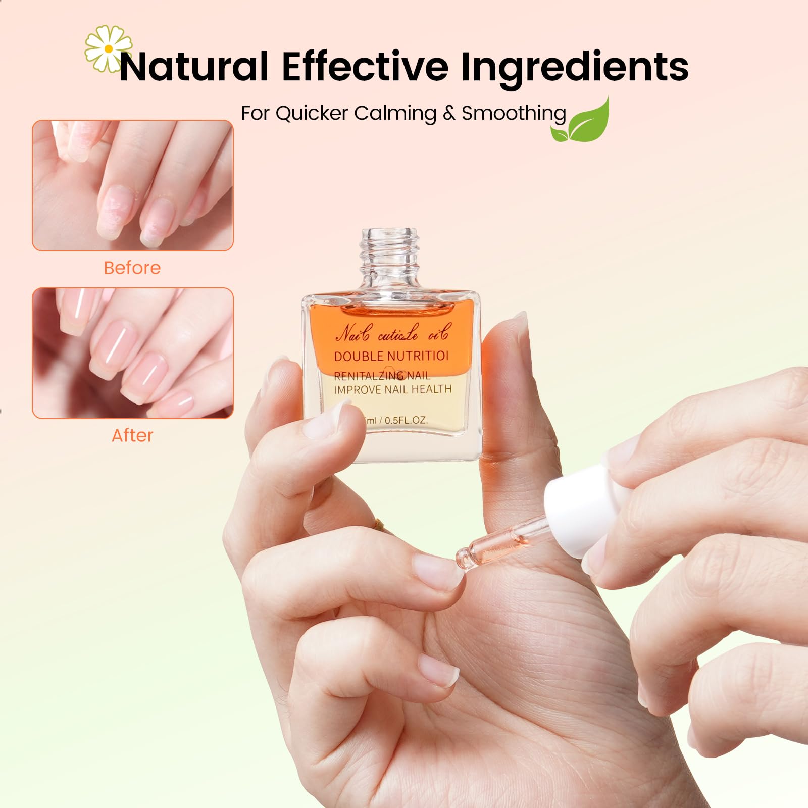 Yokilly Olejek do paznokci Cuticle Oil: 4 sztuki olejku do skórek po 15 ml do pielęgnacji skórek paznokci, naprawy pękniętych i suchych paznokci