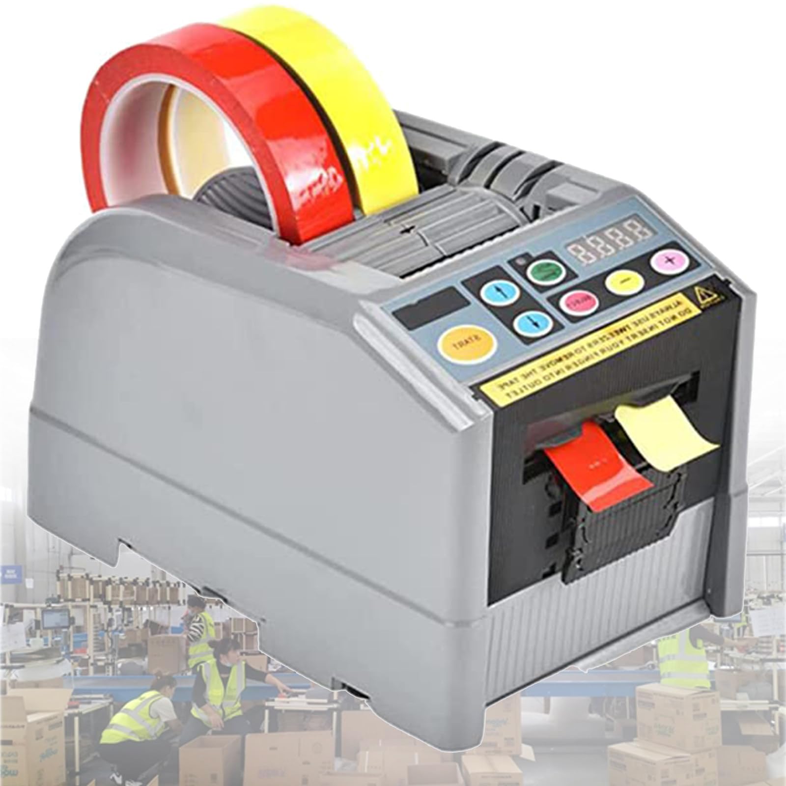 Dispensador automático de Cinta eléctrica, dispensador automático de Cinta, máquina empacadora cortadora de Pegamento, para Cinta de Doble Cara de 6-60 mm/Tela de Vidrio/Papel de Aluminio
