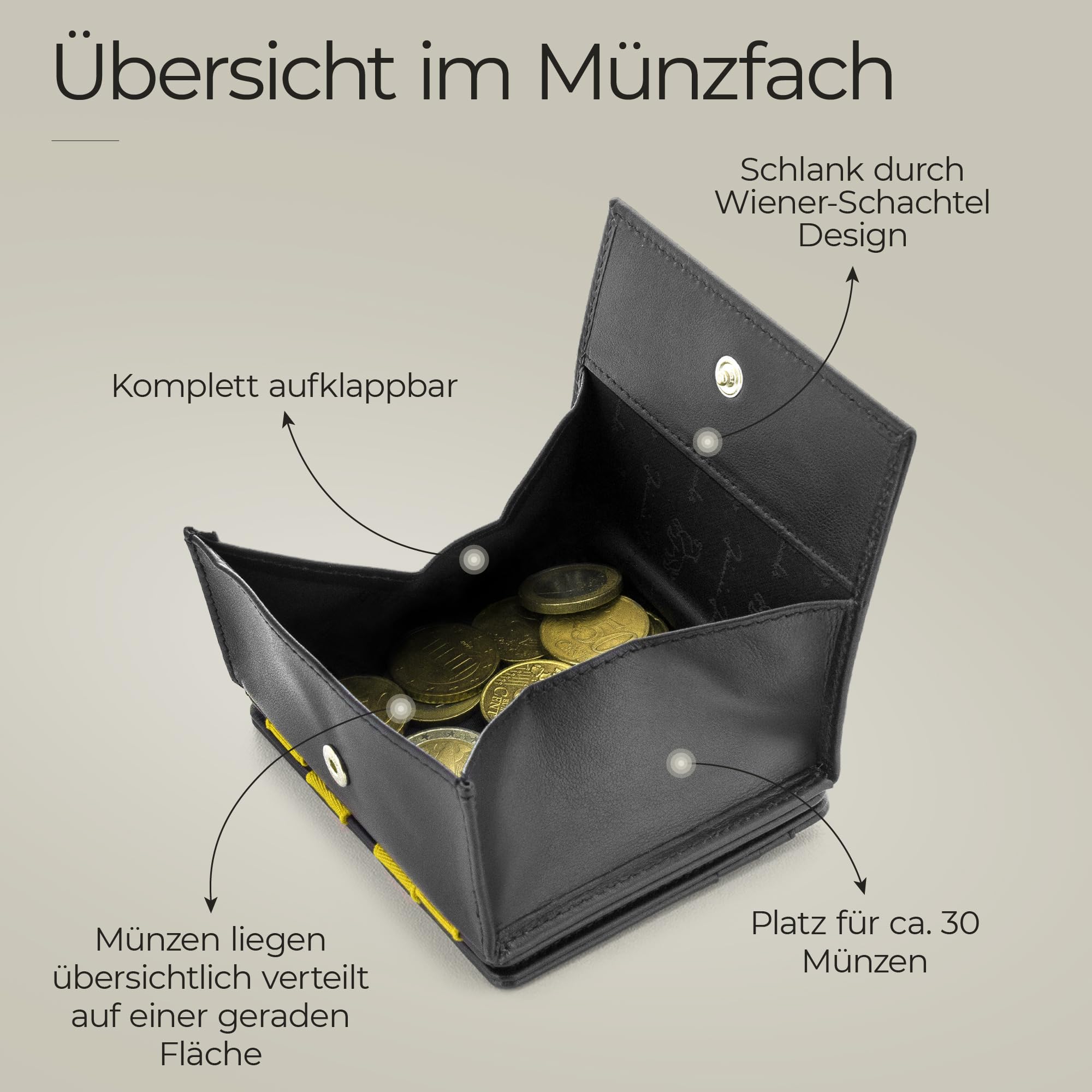 Jaimie Jacobs Borussia Dortmund X Flap Boy Magic Wallet BVB Fanartikel Geldbeutel aus Leder (Mit Münzfach)