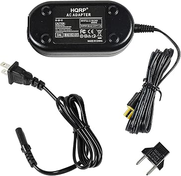 HQRP AC Adapter Charger Compatible with JVC AP-V30 AP-V30U GZ-HM300 GZ-MS230 GZ-MS230US GZ-MS230AUS GZ-MS230AU GZ-MS230BUS GZ-MS230RUS GZ-MS230U GZ-MS215 GZ-MS215BE Everio Camcorder