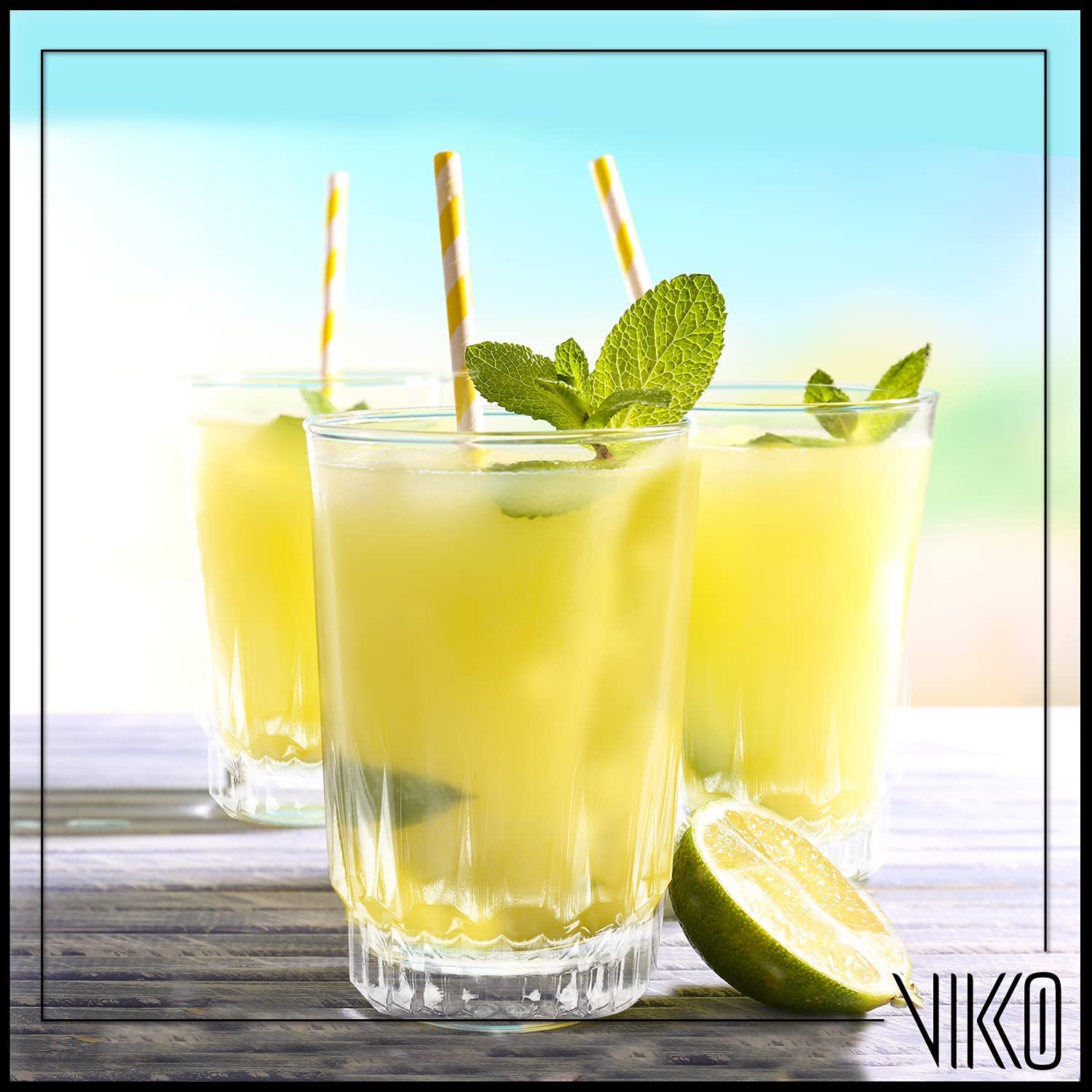 Vikko Vasos de jugo de 5 onzas: vasos de base pesada para beber zumo de naranja, agua, etc. Taza perfecta para niños, degustación y porciones pequeñas, juego de 6 vasos de cristal transparente