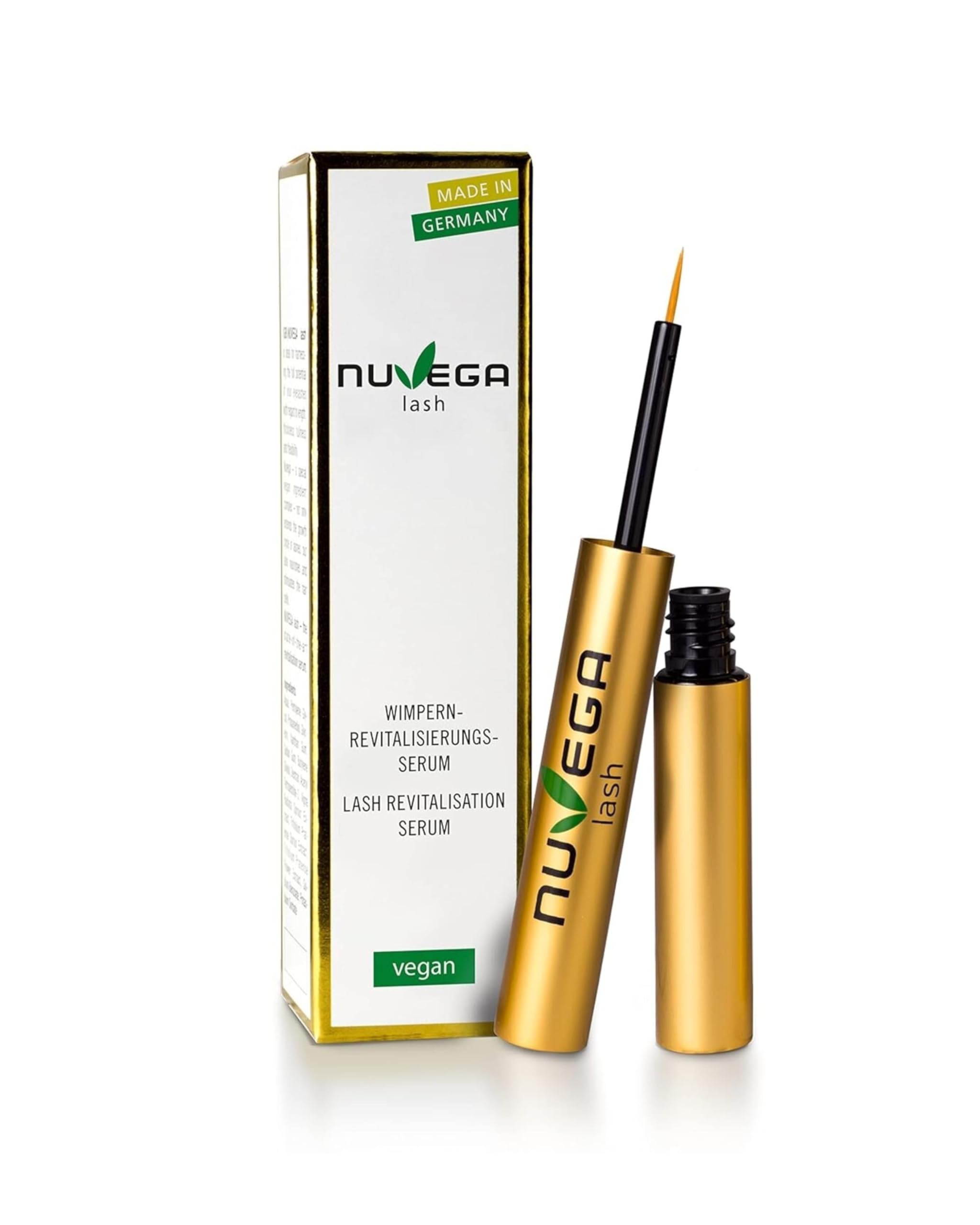 Nuvega Lash Vegan Lash Serum No Animal Products Made in Germany