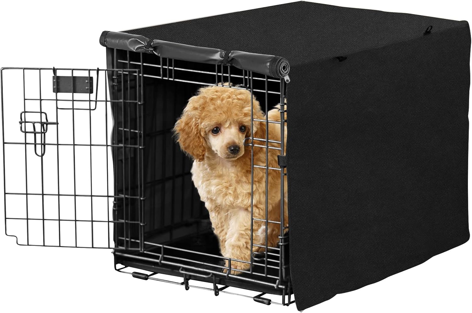 XZONE PET Double Door Dog Crate Cover Polyester Pet Kennel Cover