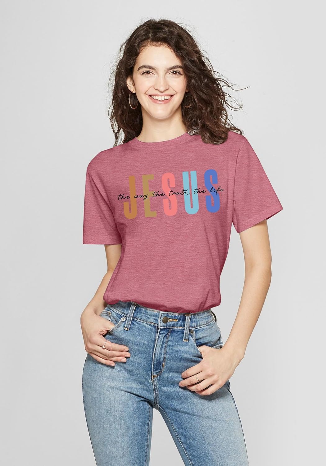 PECHAR Christian Shirt Women Religious Inspirational Sayings T Shirts Faith Tops Bible Verse Shorts Sleeve Tee Shirts - Image 5